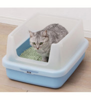 Iris Cat Litter Tray w/ Litter Guard